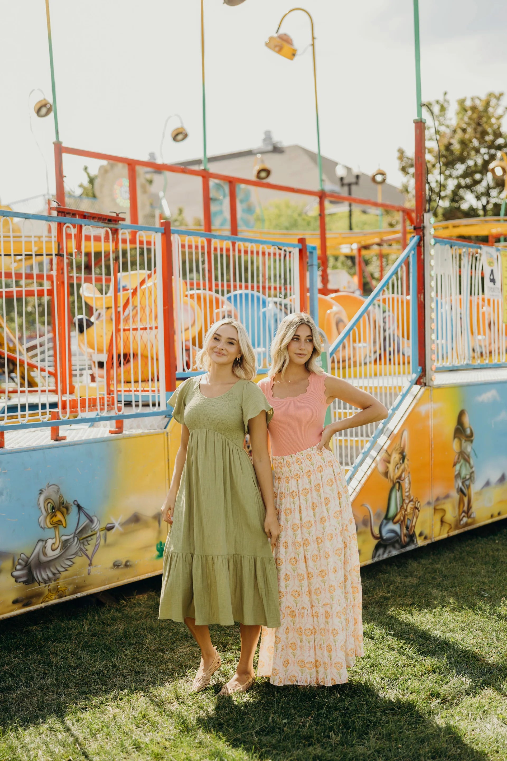 MAXI SKIRT IN FOLK GARDEN