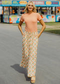 BUTTON FRONT SLIT MAXI IN WILD SPROUT
