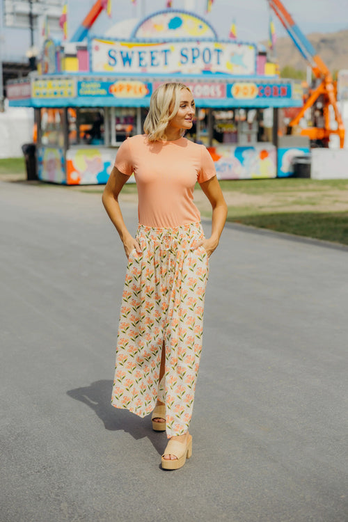 BUTTON FRONT SLIT MAXI IN WILD SPROUT